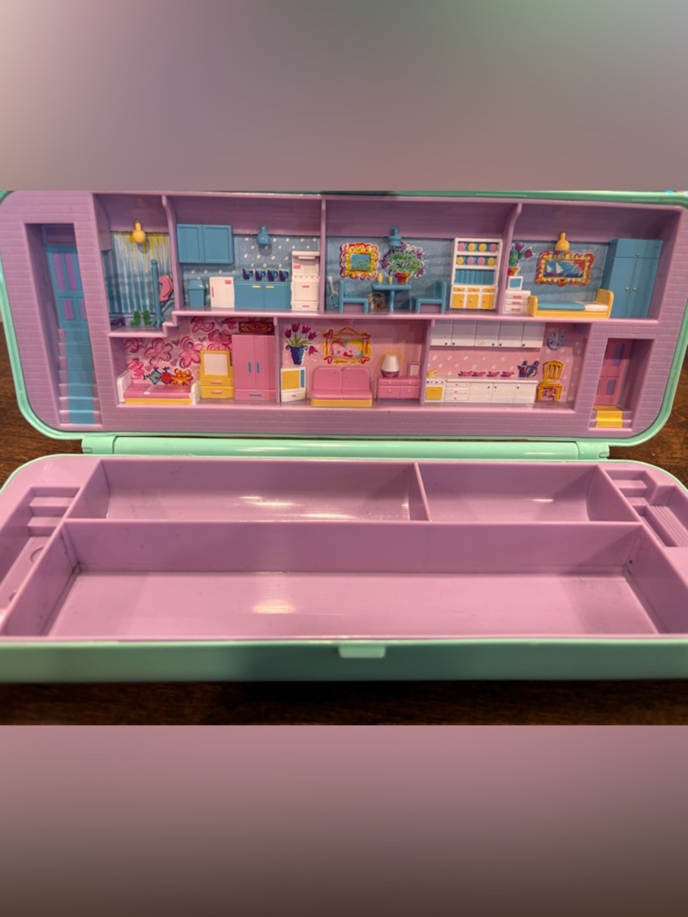 1990 Polly Pocket Pencil Case Playset